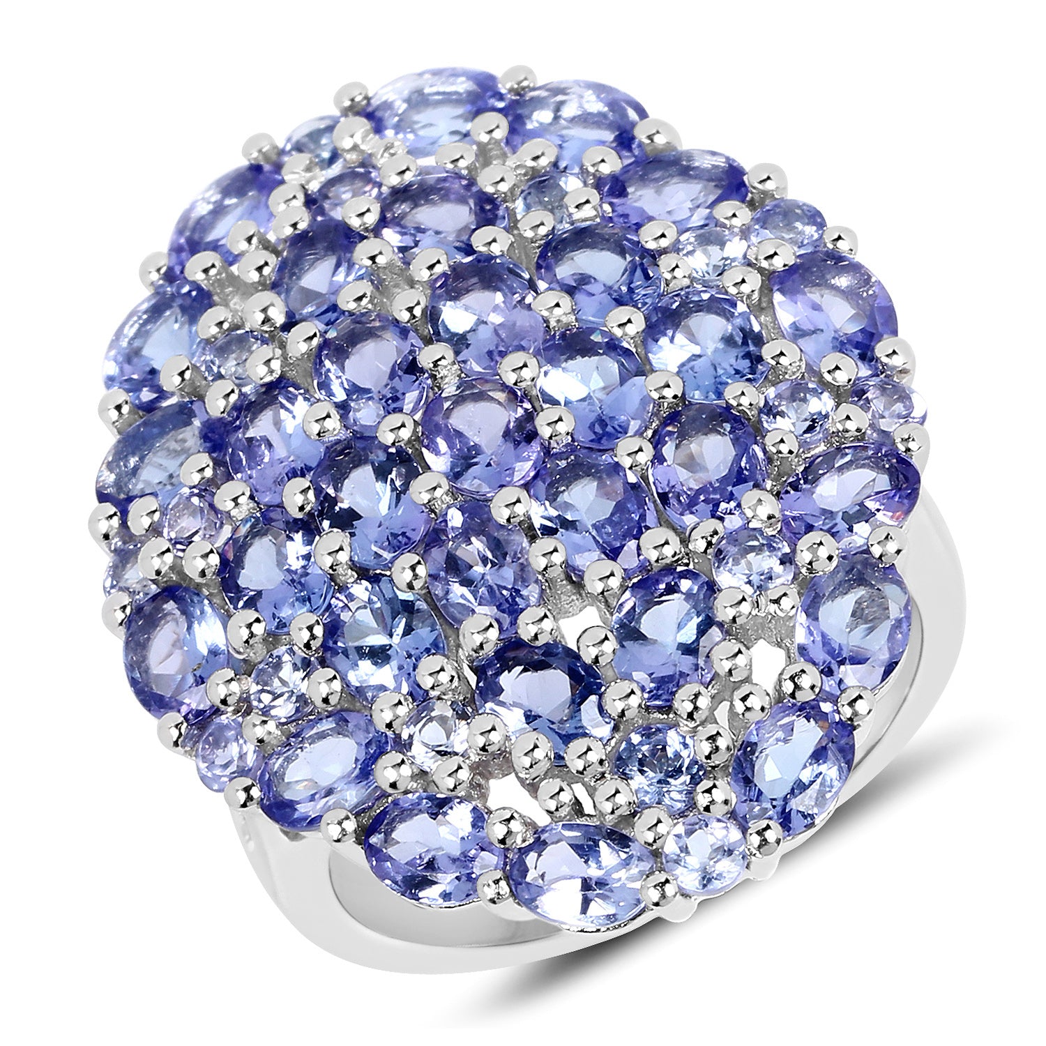 Tanzanite Sterling Silver Ring (5.90 ct) - gallery