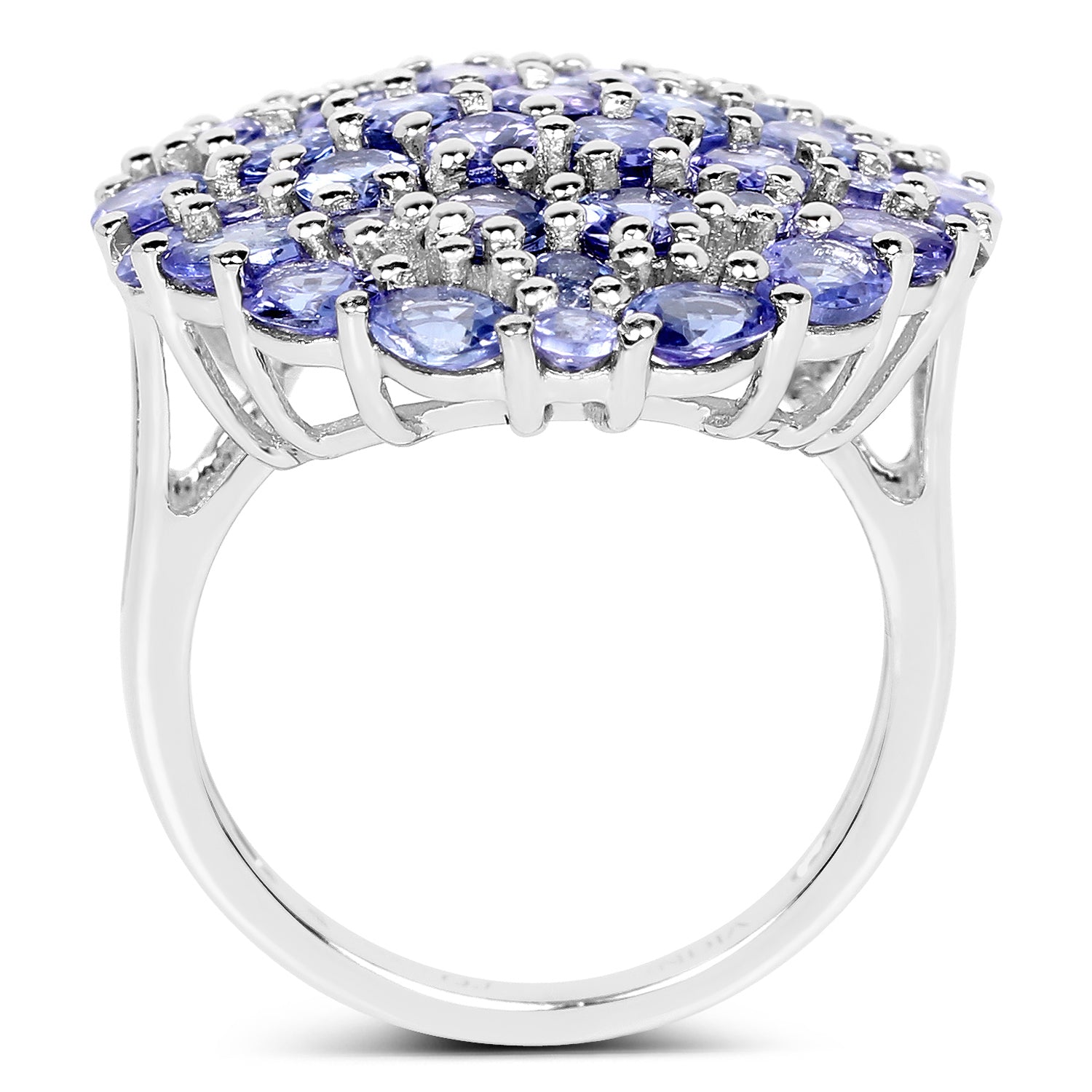 Tanzanite Sterling Silver Ring (5.90 ct) - view1