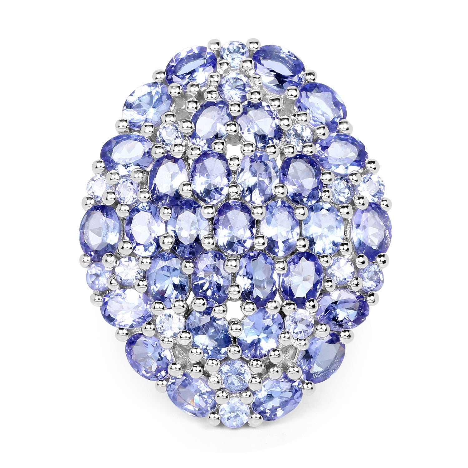 Tanzanite Sterling Silver Ring (5.90 ct) - view2