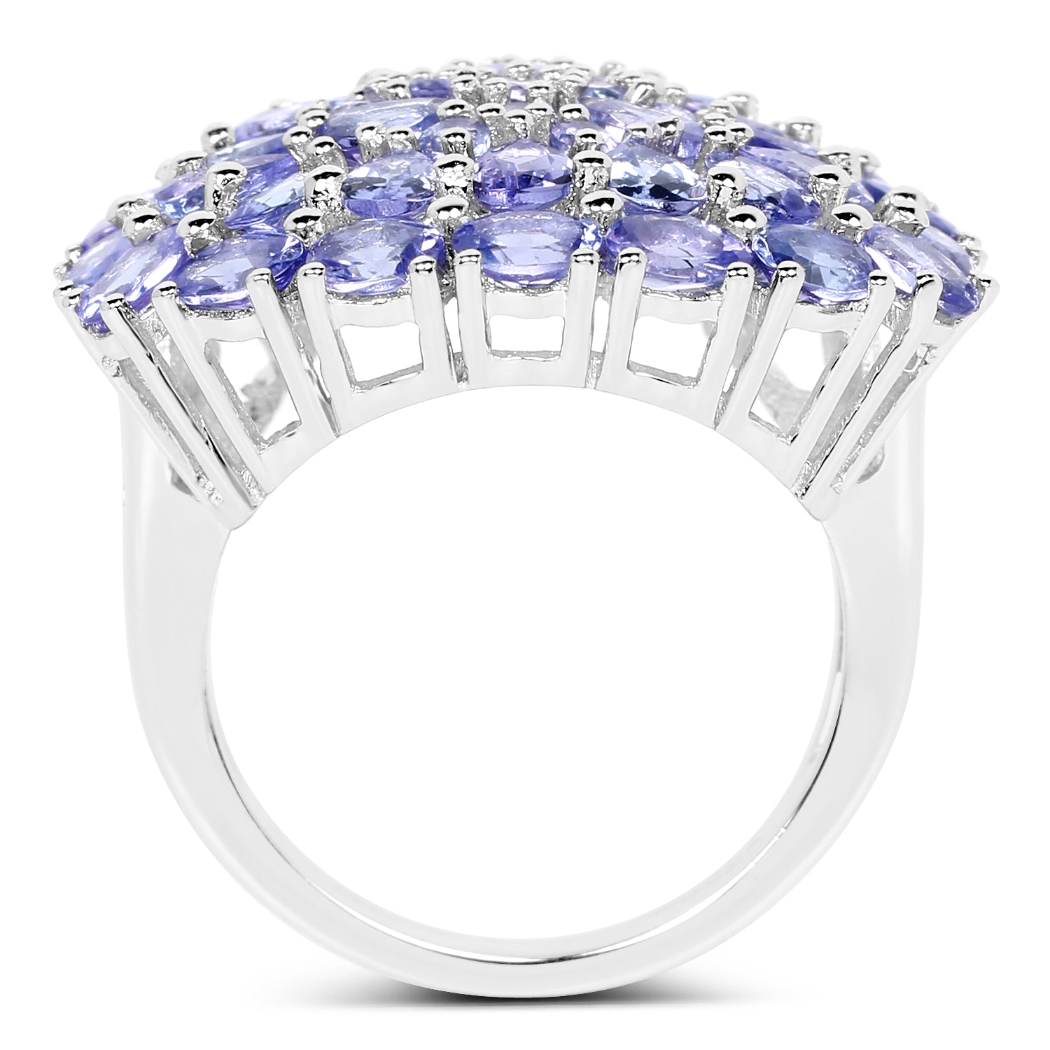 Tanzanite Sterling Silver Ring (5.93 ct) - view1