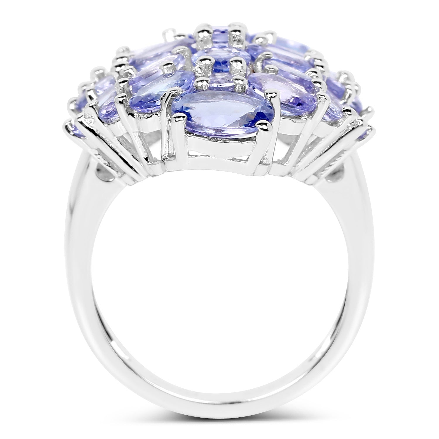 Tanzanite Sterling Silver Ring (6.48 ct) - view1