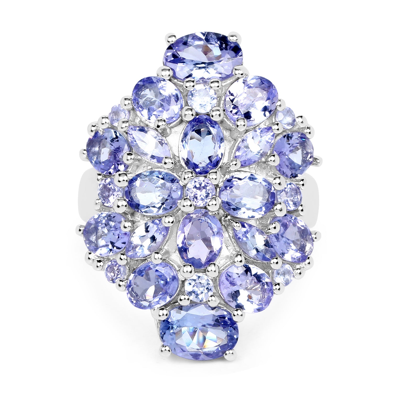 Tanzanite Sterling Silver Ring (6.48 ct) - view2