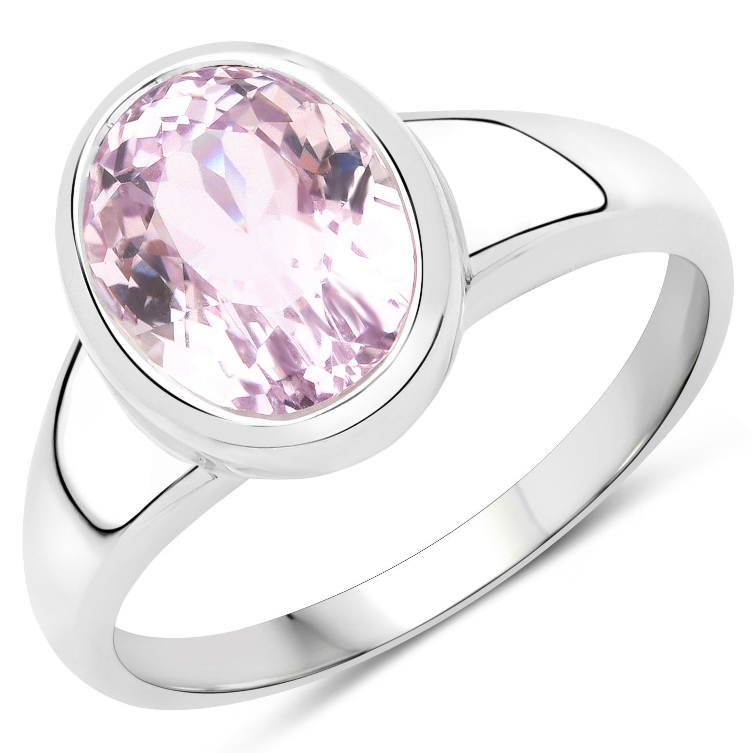 Kunzite Sterling Silver Ring - gallery