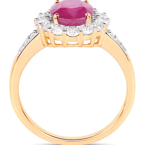 Burma Ruby 18K Yellow Gold Ring
