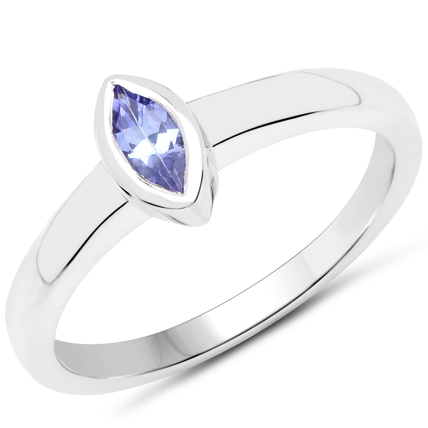 Tanzanite Sterling Silver Ring (0.24 ct) - gallery