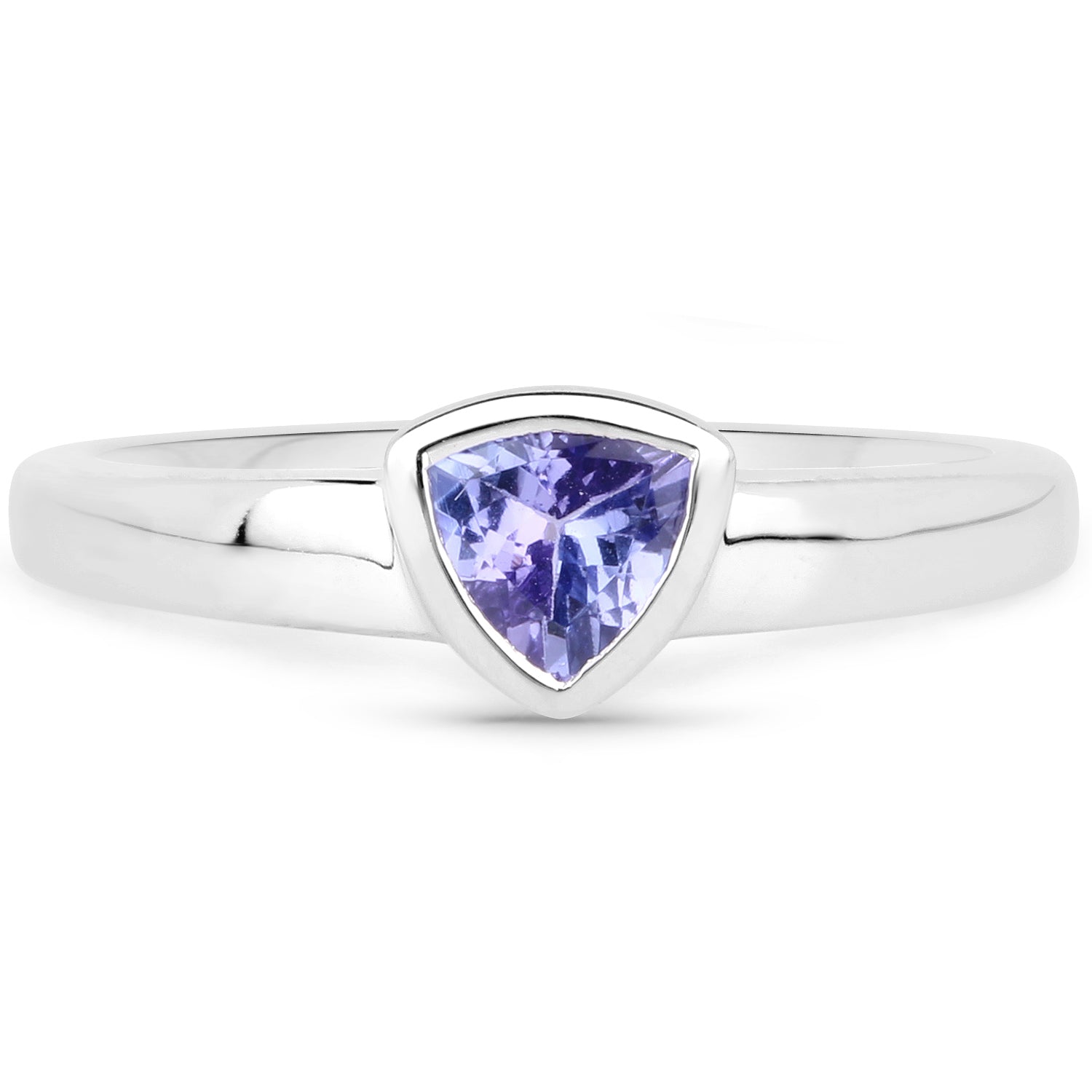 Tanzanite Sterling Silver Ring (0.43 ct) Style C - view2