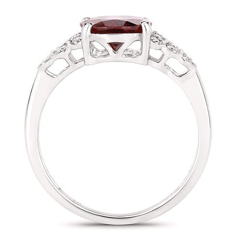 Rhodolite 14K White Gold Ring
