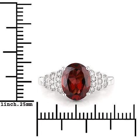 Rhodolite 14K White Gold Ring