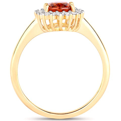 Spessartite Garnet 14K Yellow Gold Ring
