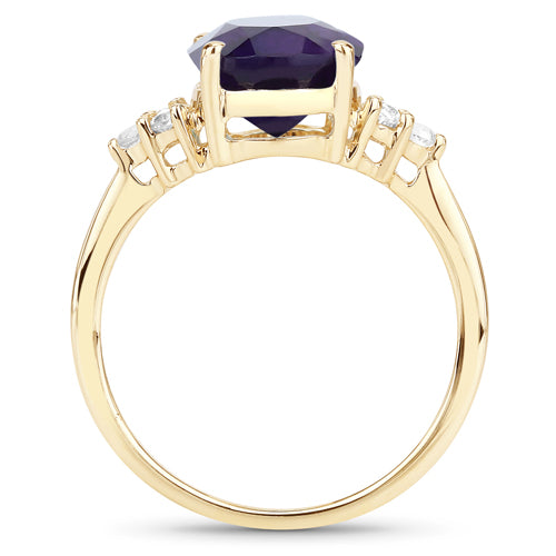 Amethyst & Topaz 10K Yellow Gold Ring