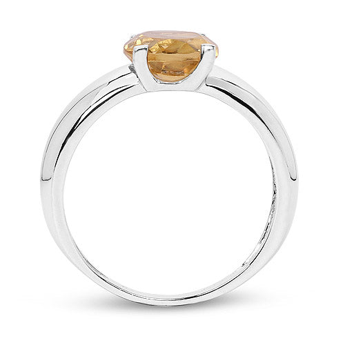 Citrine Sterling Silver Ring (2.50 ct)