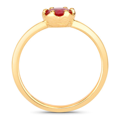 Ruby 14K Yellow Gold Ring (0.50 ct)