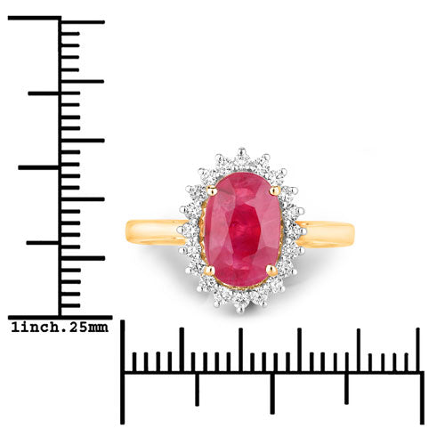 Ruby 14K Yellow Gold Ring (3.07 ct)