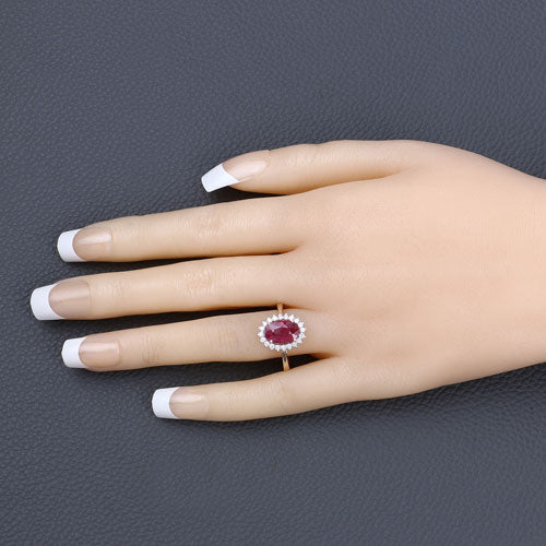 Ruby 14K Yellow Gold Ring (3.07 ct)