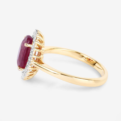 Ruby 14K Yellow Gold Ring (3.07 ct)