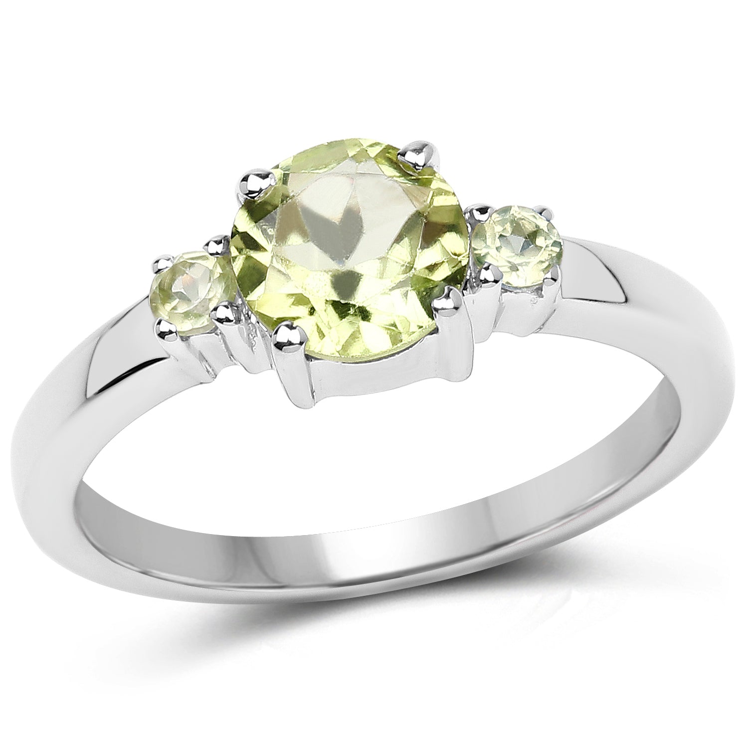 Peridot Sterling Silver Ring (1.23 ct) - gallery