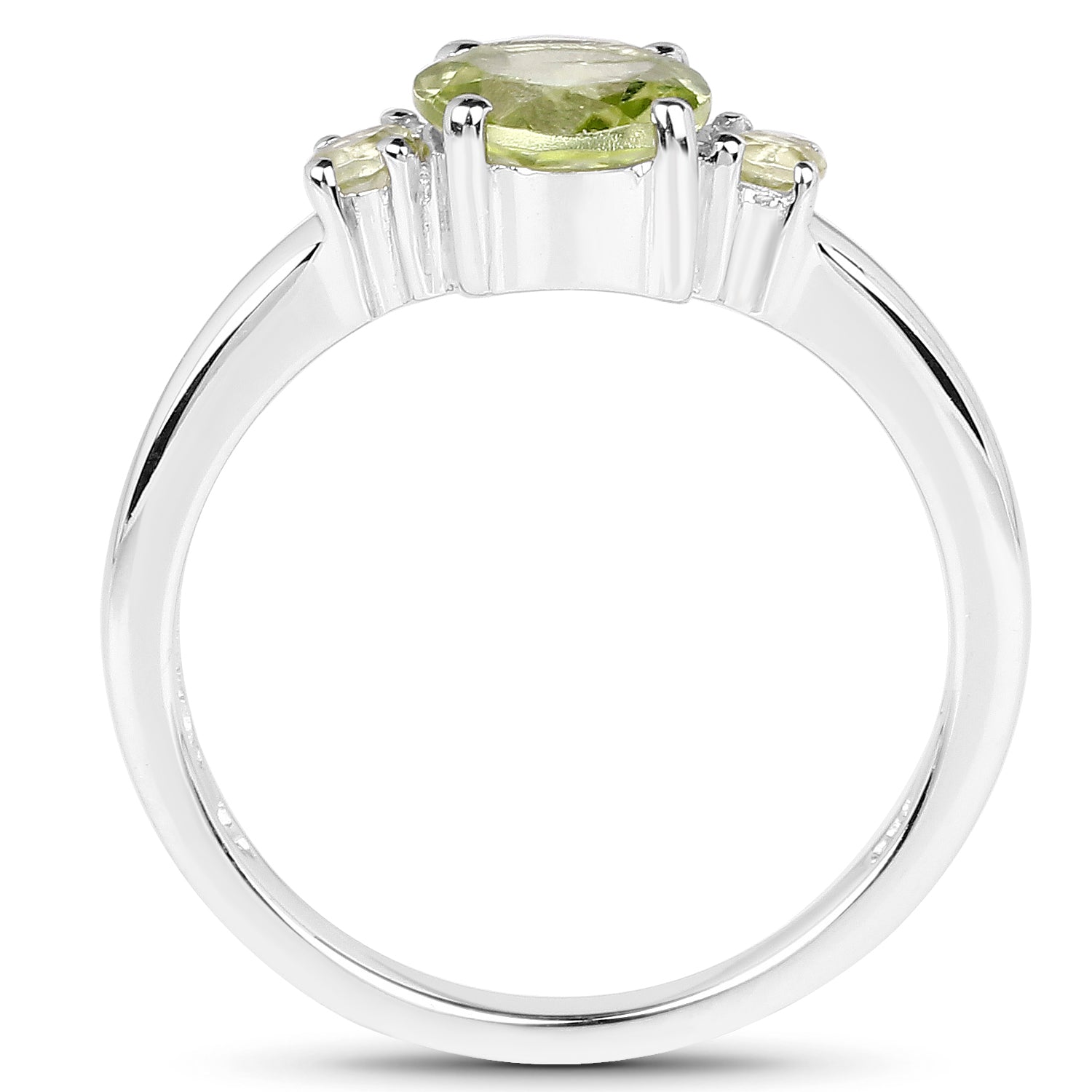 Peridot Sterling Silver Ring (1.23 ct) - view1