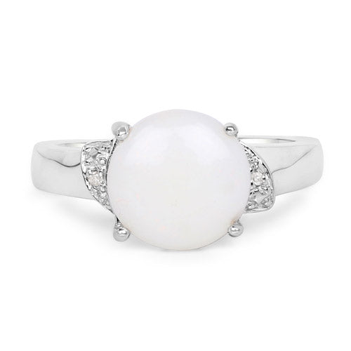 Opal Sterling Silver Ring (2.71 ct)