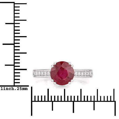 Ruby 14K White Gold Ring (2.20 ct)
