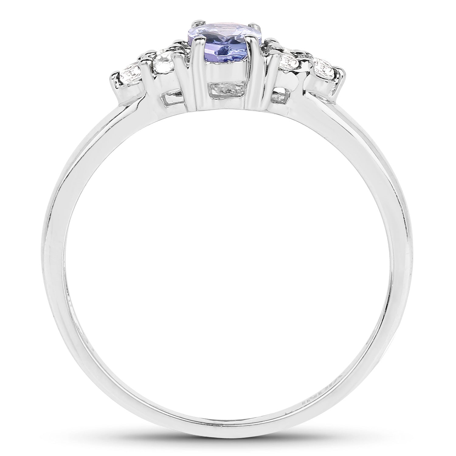 Tanzanite Sterling Silver Ring (0.62 ct) Style B - view1
