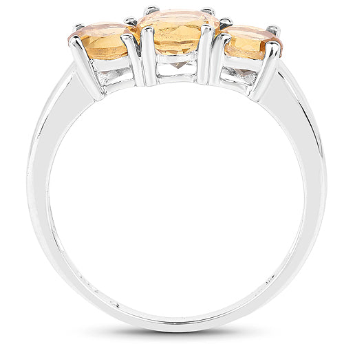 Citrine Sterling Silver Ring (1.90 ct)