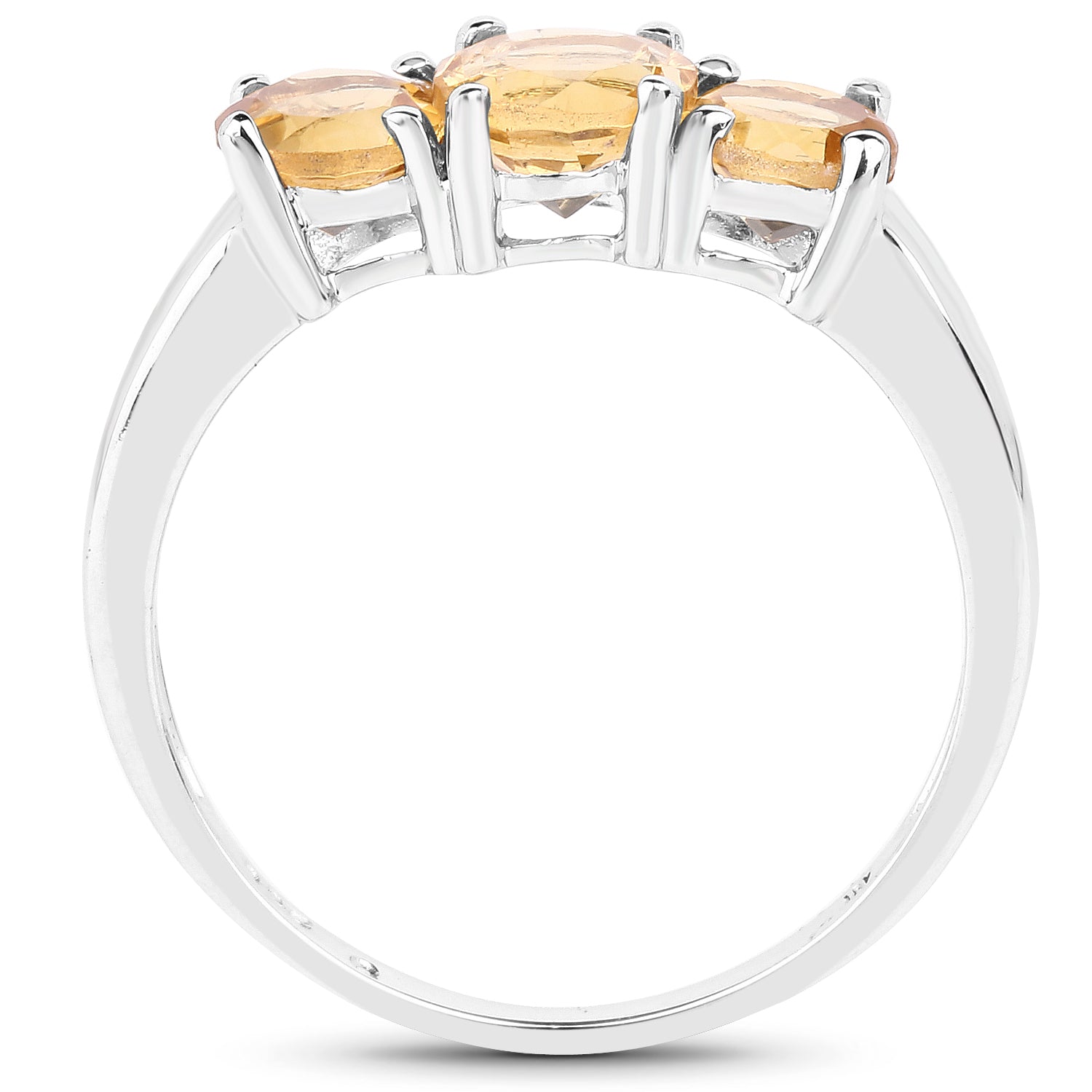 Citrine Sterling Silver Ring (1.90 ct) - view1