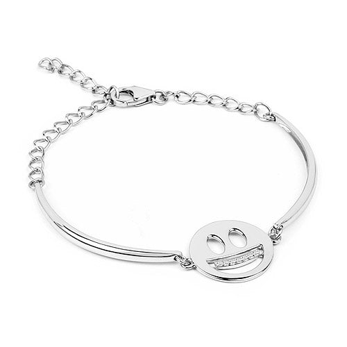 Topaz Sterling Silver Bracelet (0.04 ct)