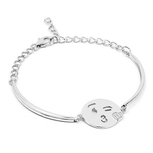 Topaz Sterling Silver Bracelet (0.03 ct)