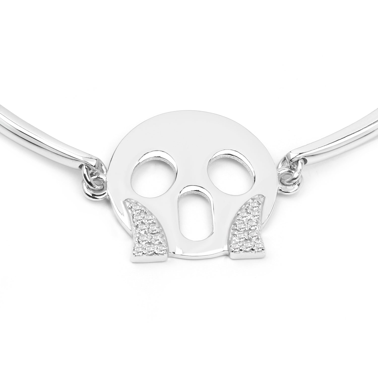 Topaz Sterling Silver Bracelet (0.11 ct) Style B - gallery