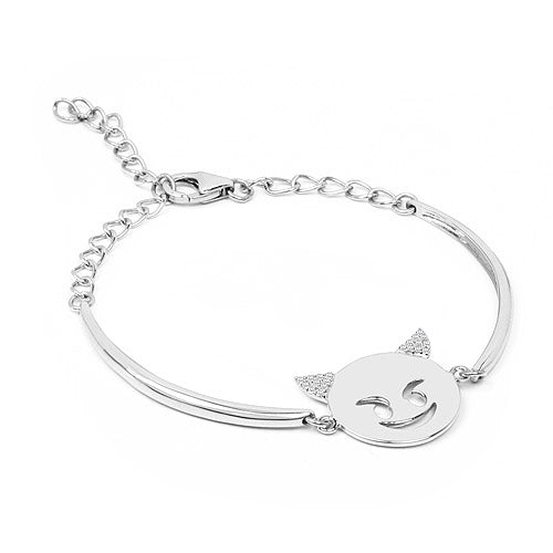 Topaz Sterling Silver Bracelet (0.11 ct) Style C